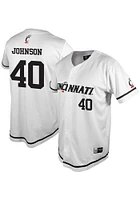 Hudson Johnson  Cincinnati Bearcats Mens White NIL Jersey