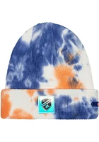 FC Cincinnati Blue Psychedelic Tie-Dye Cuff Mens Knit Hat