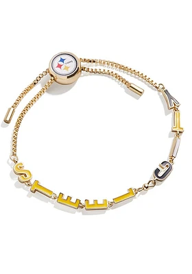 BaubleBar Pittsburgh Steelers BaubleBar Slogan Pull Tie Womens Bracelet