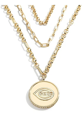 Cincinnati Reds Circle Pendant Necklace