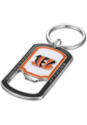 Cincinnati Bengals Stainless Steel Bottle Opener Keychain