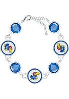 Kansas Jayhawks Disc Beaded Womens Bracelet