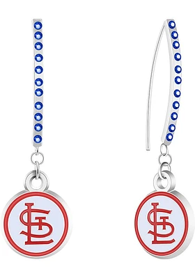 St Louis Cardinals Rhinstone Bar Womens Earrings