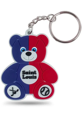 St Louis Bear Keychain - Grey