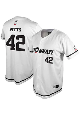 Derrick Pitts  Cincinnati Bearcats Mens White NIL Jersey