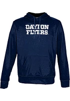 ProSphere Dayton Flyers Youth Navy Blue Heather Long Sleeve Hoodie