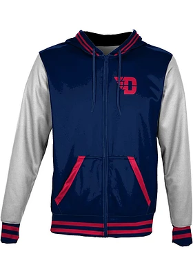 ProSphere Dayton Flyers Youth Navy Blue Letterman Light Weight Jacket