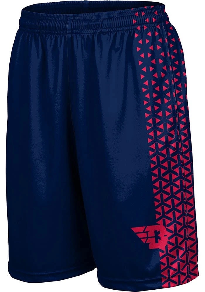 ProSphere Dayton Flyers Mens Navy Blue Geometric Shorts