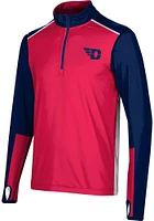 ProSphere Dayton Flyers Mens Navy Blue Counter Long Sleeve Qtr Zip Pullover