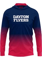 ProSphere Dayton Flyers Mens Navy Blue Hex Pro Long Sleeve Hoodie