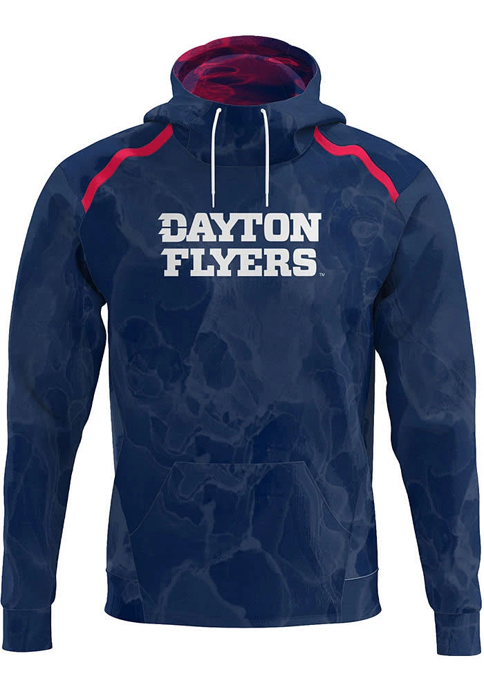 ProSphere Dayton Flyers Mens Navy Blue Element Long Sleeve Hoodie