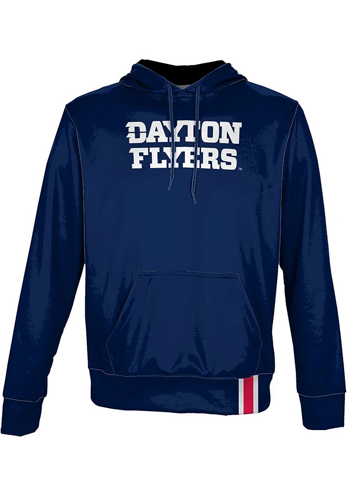 ProSphere Dayton Flyers Mens Navy Blue Solid Long Sleeve Hoodie