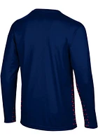 ProSphere Dayton Flyers Navy Blue Geometric Long Sleeve T Shirt