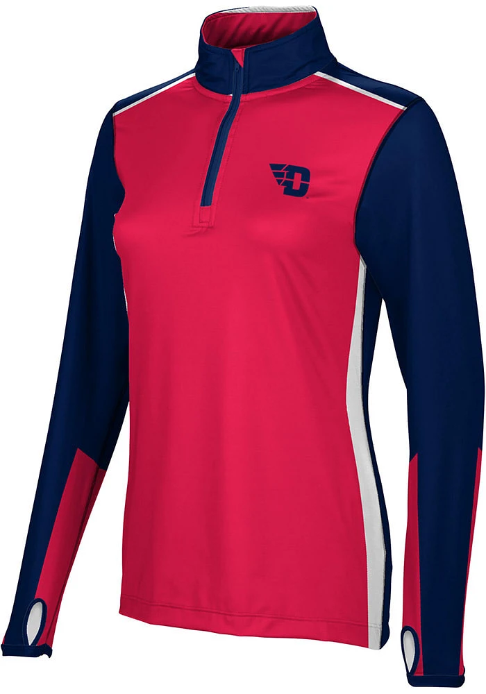 ProSphere Dayton Flyers Womens Navy Blue Counter Qtr Zip