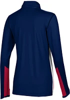 ProSphere Dayton Flyers Womens Navy Blue Counter Qtr Zip