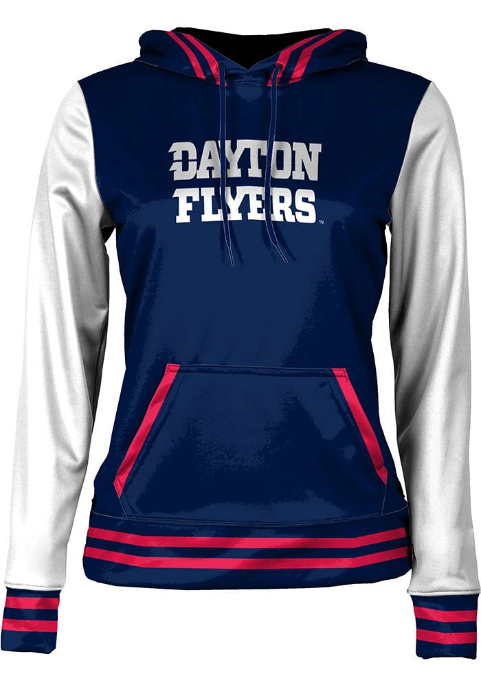 ProSphere Dayton Flyers Womens Navy Blue Letterman Hooded Sweatshirt