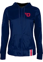 ProSphere Dayton Flyers Womens Navy Blue Solid Light Weight Jacket