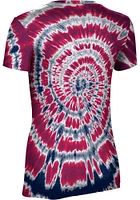 ProSphere Dayton Flyers Womens Navy Blue Tie Dye Short Sleeve T-Shirt