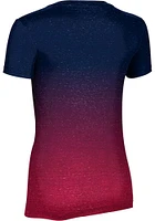 ProSphere Dayton Flyers Womens Navy Blue Ombre Short Sleeve T-Shirt