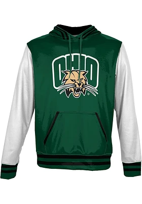 ProSphere Ohio Bobcats Youth Green Letterman Long Sleeve Hoodie