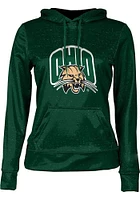 ProSphere Ohio Bobcats Womens Green Heather Hooded Sweatshirt