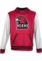 ProSphere Miami RedHawks Mens Red Letterman Long Sleeve Hoodie