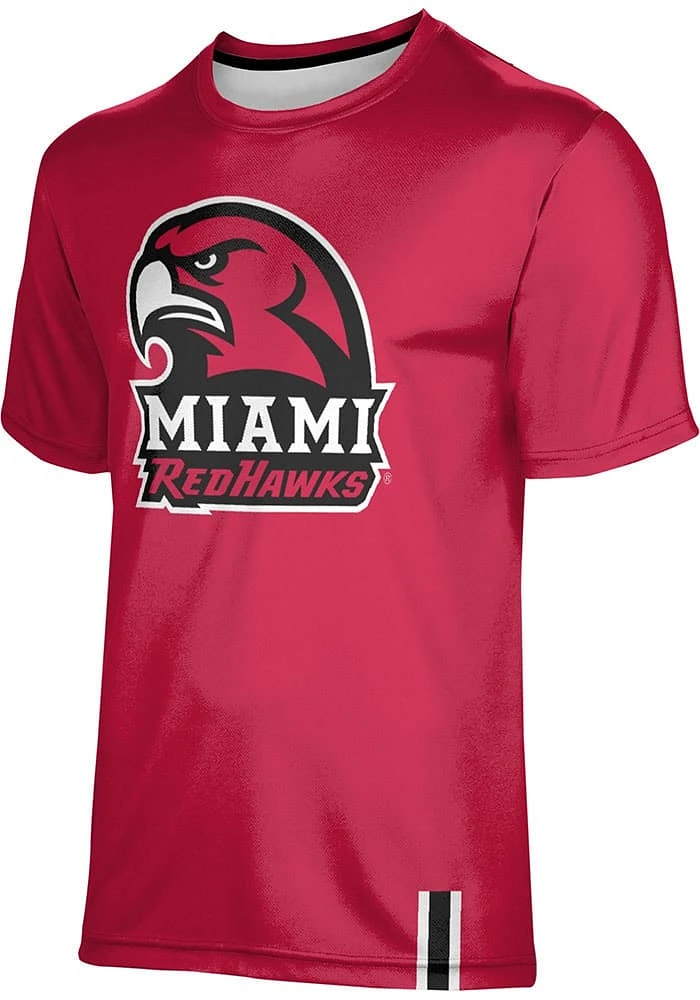 ProSphere Miami RedHawks Red Solid Short Sleeve T Shirt