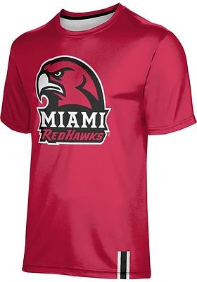 ProSphere Miami RedHawks Red Solid Short Sleeve T Shirt