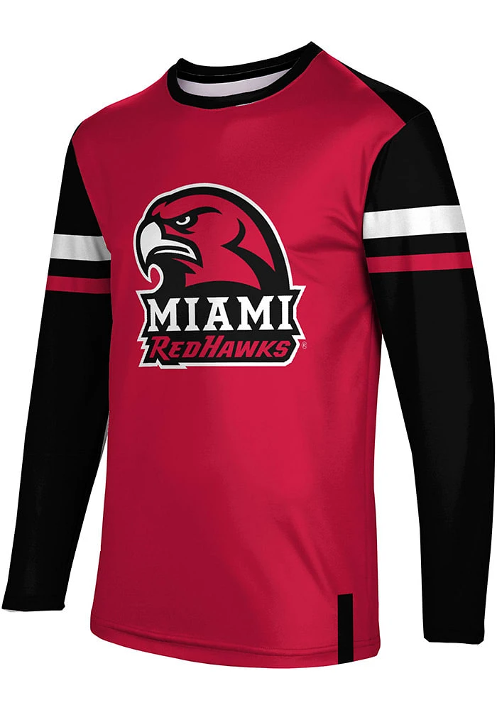 ProSphere Miami RedHawks Red Old School Long Sleeve T Shirt