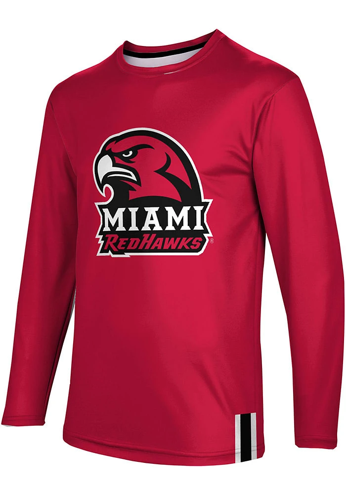 ProSphere Miami RedHawks Red Solid Long Sleeve T Shirt