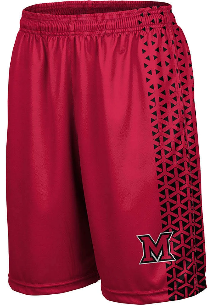 ProSphere Miami RedHawks Mens Red Geometric Shorts