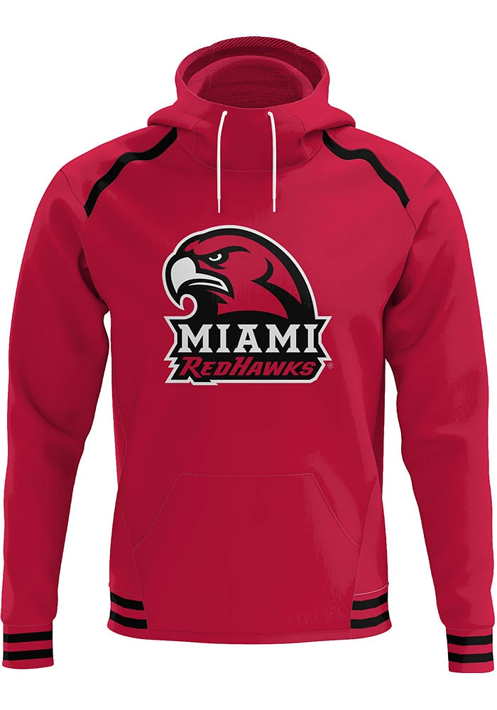 ProSphere Miami RedHawks Mens Red Classic Long Sleeve Hoodie