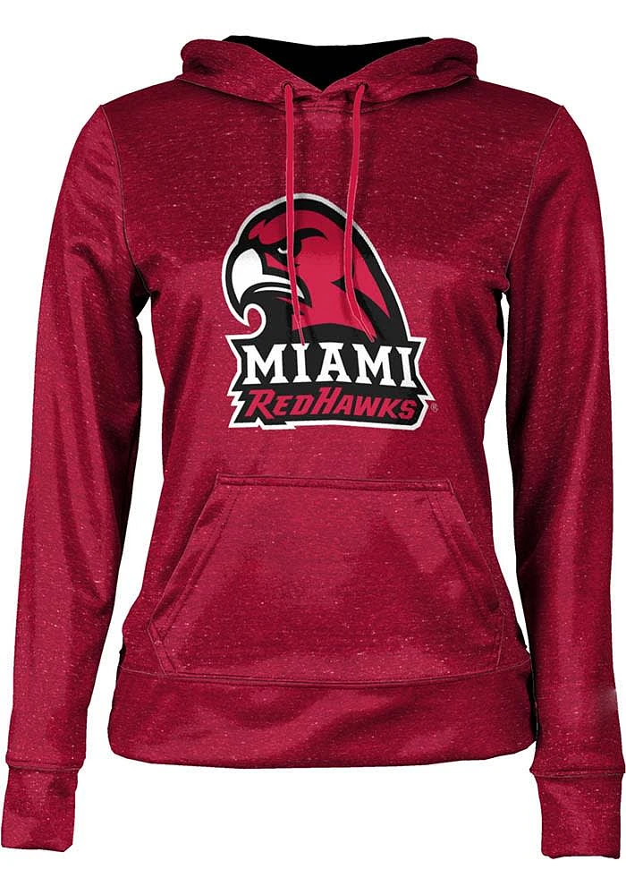 ProSphere Miami RedHawks Womens Red Heather Hooded Sweatshirt