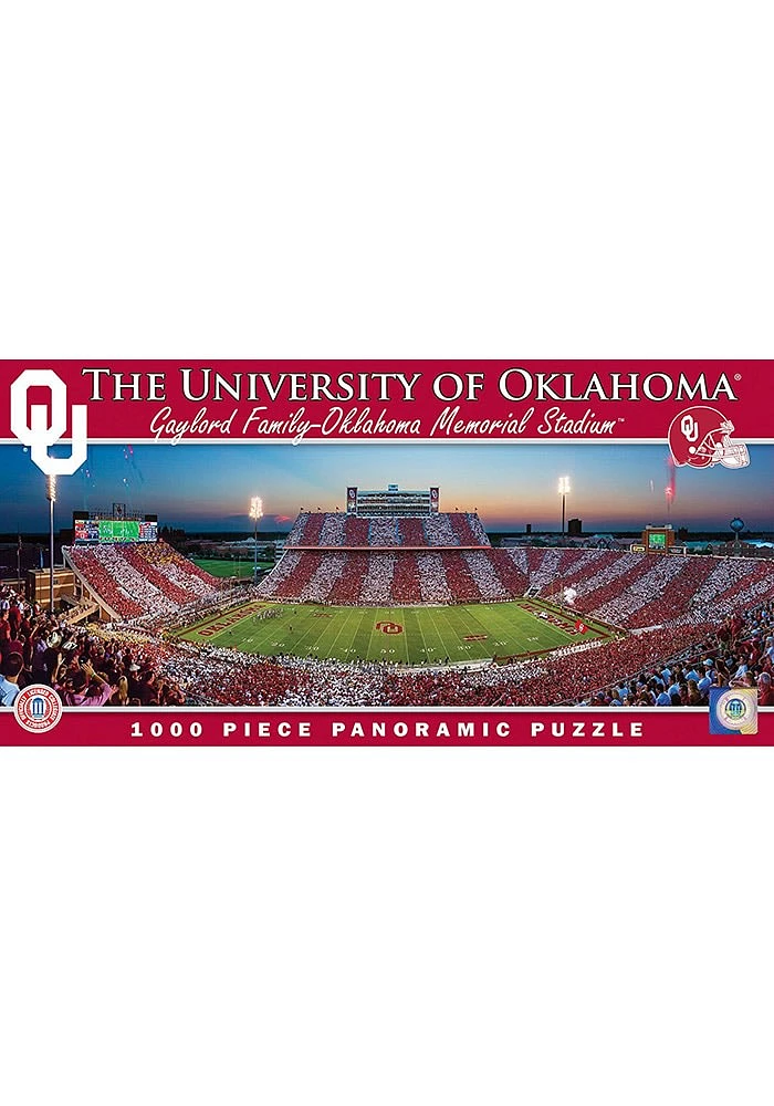 Oklahoma Sooners Memorial Stadium Panaramic Puzzle