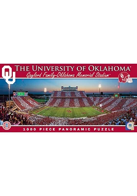 Oklahoma Sooners Memorial Stadium Panaramic Puzzle