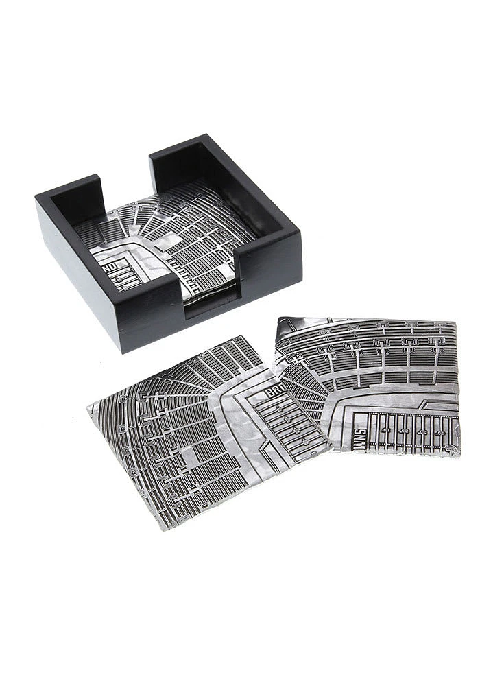 Cleveland Browns 4 Piece Set Stadium View Coaster
