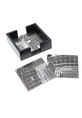 Cleveland Browns 4 Piece Set Stadium View Coaster