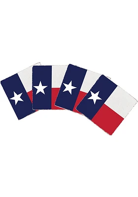 Texas Flag 4x4 Wood Coaster - Red