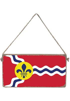 St Louis Flag Mini Plank Sign