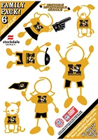 Missouri Tigers 5x7 Family Auto Decal - Gold