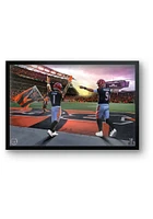 Cincinnati Bengals 14X20 Burrow and Chase Framed Art Wall Art