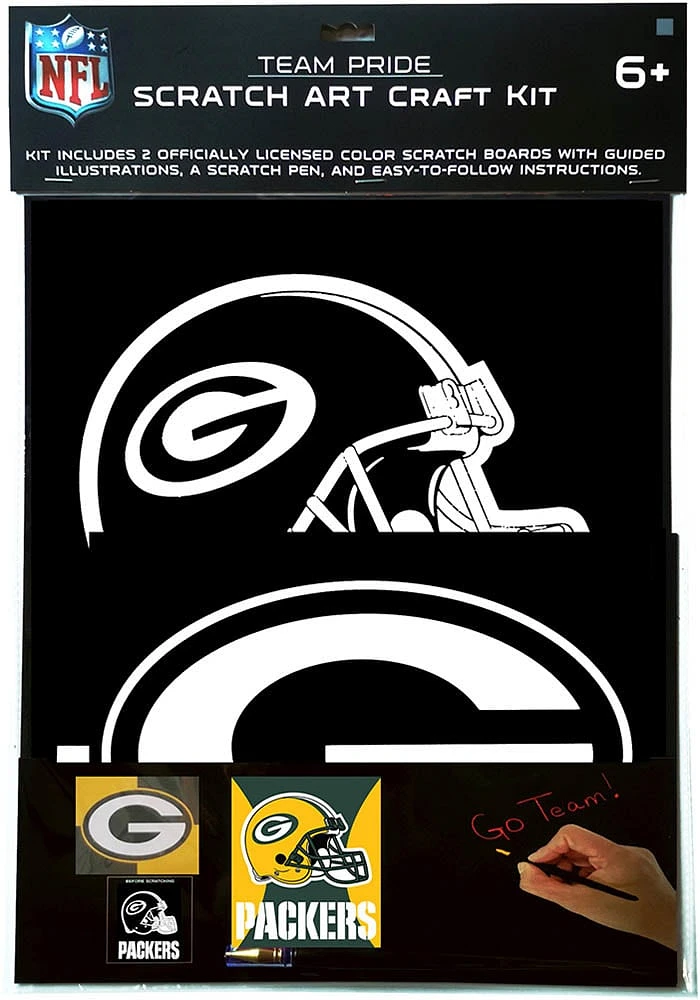 Green Bay Packers Scratch Art Puzzle