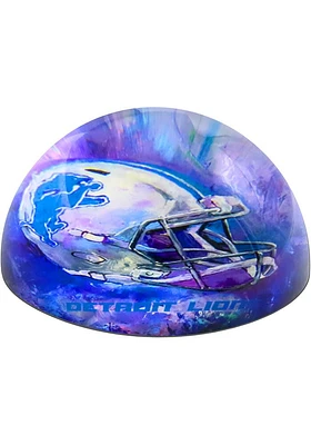 Detroit Lions Blue Dome Paper Weight