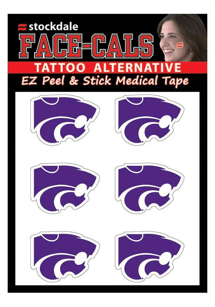 K-State Wildcats 6 Pack Tattoo