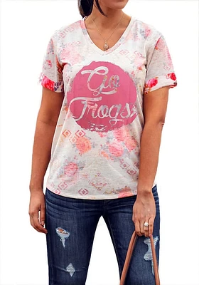 Gameday Couture TCU Horned Frogs Womens Pink Bloom Short Sleeve T-Shirt