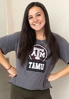 Gameday Couture Texas A&M Aggies Womens Grey Keep It Cropped Short Sleeve T-Shirt