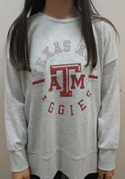 Gameday Couture Texas A&M Aggies Womens Ash Hide and Chic Crew Sweatshirt