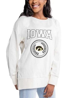 Gameday Couture Iowa Hawkeyes Womens Side Slit Crew Sweatshirt