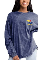 Gameday Couture Kansas Jayhawks Womens Blue Must Have LS Tee