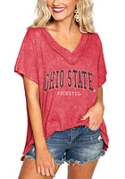 Gameday Couture Ohio State Buckeyes Womens Red a Flash Short Sleeve T-Shirt